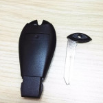 Chrysler Jeep Fobik Smart Remote Car key 433Mhz 2 Buttons+Panic Blade with 46 Electronic Chip